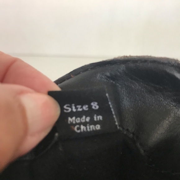 Dolce Vita Harvie Brown Ankle Boots Lattice  Moto - Picture 11 of 12